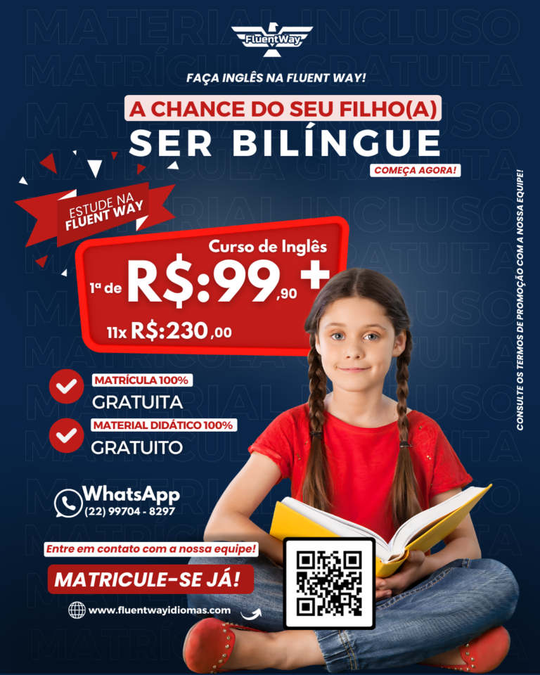 promoção curso de inglês