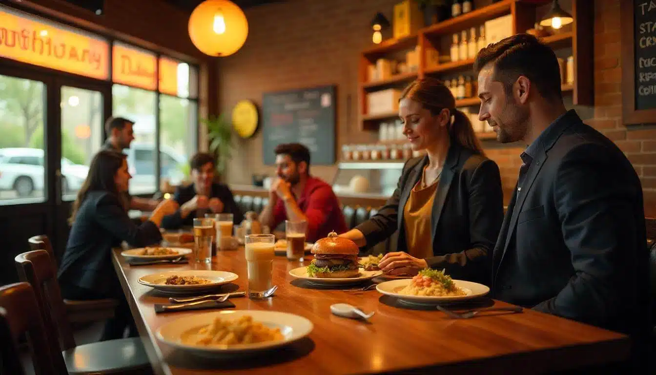 Tips for Dining in US Restaurants: Everything You Need to Know, How to Behave in American Restaurants, Complete Guide to Enjoying Meals in the USA, The Tipping System in the USA: What to Know, Reservations and Menus: Tips for US Restaurants, Learn About American Food Culture, How to Order Food in US Restaurants, Cultural Differences in US Restaurants, Explore the Culinary Diversity of the USA, Tipping in the USA: How Much and When, Dress Code in American Restaurants, Fast Food vs. Gourmet Restaurants in the USA, Vegetarian and Vegan Options in the USA, Drinks and Pairings in US Restaurants, Interact with Waiters in the USA: Practical Tips, Avoid Surprises in US Restaurants, What to Try in American Cuisine, Local Food vs. International Cuisine in the USA, Customize Your Orders in US Restaurants, Payment Tips for Restaurants in the USA, Food Trucks and Cafés in the USA: What to Expect, Yelp and TripAdvisor: Review Your Experience, Fun Facts About Restaurants in the USA, How to Make Reservations in US Restaurants, Fluent Way Languages: Learn English for Restaurants, Dicas para Restaurantes nos EUA: Saiba Tudo Antes de Viajar, Como se Comportar em Restaurantes Americanos, Guia Completo para Curtir Refeições nos EUA, Sistema de Gorjetas nos EUA: O Que Saber, Reservas e Cardápios: Dicas para Restaurantes nos EUA, Aprenda Sobre a Cultura Gastronômica Americana, Como Pedir Comida em Restaurantes nos EUA, Diferenças Culturais em Restaurantes dos EUA, Explore a Diversidade Gastronômica dos EUA, Gorjeta nos EUA: Quanto Deixar e Quando, Código de Vestimenta em Restaurantes Americanos, Fast Food vs. Restaurantes Gourmet nos EUA, Opções Vegetarianas e Veganas nos EUA, Bebidas e Harmonizações em Restaurantes dos EUA, Interaja com Garçons nos EUA: Dicas Práticas, Evite Surpresas em Restaurantes nos EUA, O Que Experimentar na Gastronomia Americana, Comida Local vs. Comida Internacional nos EUA, Personalize Seus Pedidos em Restaurantes dos EUA, Dicas de Pagamento em Restaurantes dos EUA, Food Trucks e Cafeterias nos EUA: O Que Esperar, Yelp e TripAdvisor: Avalie Sua Experiência, Curiosidades Sobre Restaurantes nos EUA, Como Fazer Reservas em Restaurantes dos EUA, Fluent Way Idiomas: Aprenda Inglês para Restaurantes nos Estados Unidos.