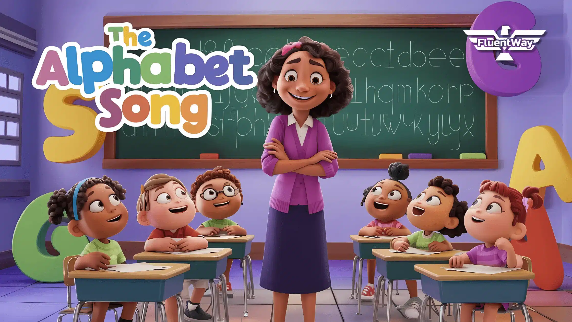 Alfabeto em inglês com pronúncia música The Alphabet Song