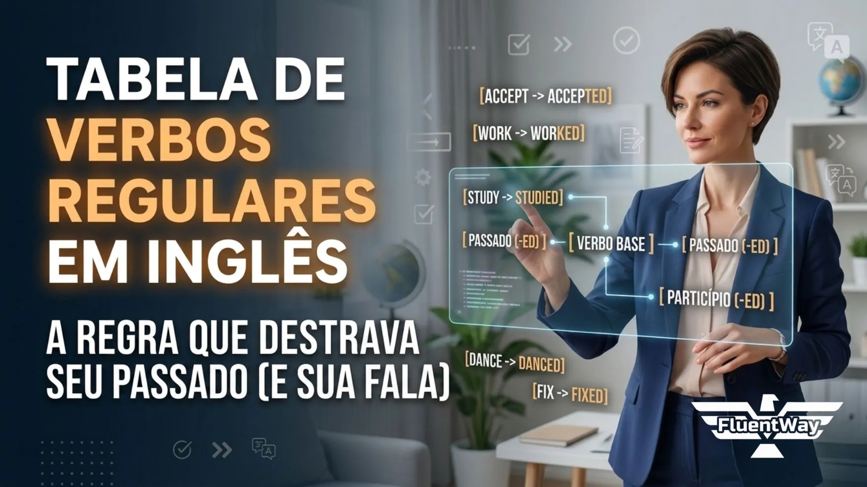 Grande Tabela de Verbos Regulares em Inglês